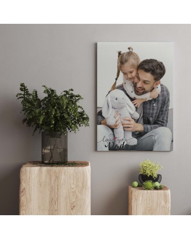 STAMPA SU TELA TI AMO PAPÀ