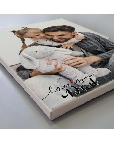 STAMPA SU TELA TI AMO PAPÀ