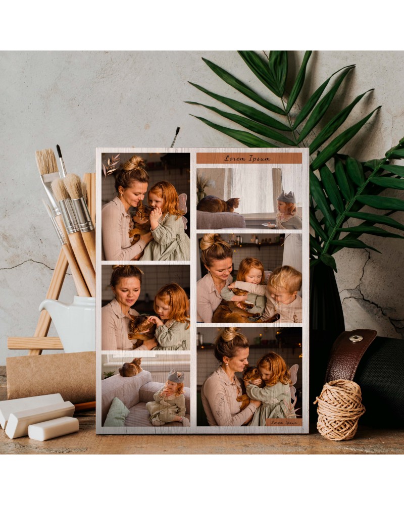 STAMPA SU LEGNO ME AND MY FAMILY