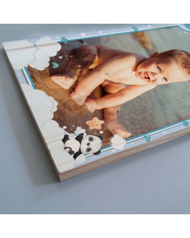 STAMPA SU LEGNO CORNICE BIMBO