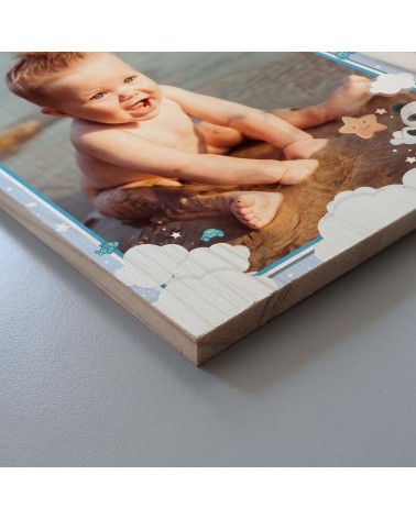 STAMPA SU LEGNO CORNICE BIMBO