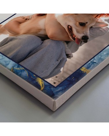 STAMPA SU TELA BLUE ICE